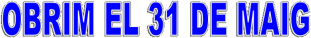 OBRIM EL 31 DE MAIG